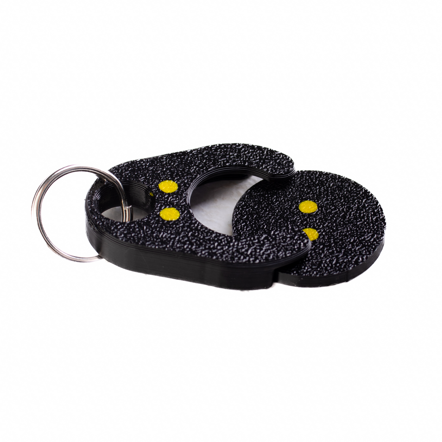 Squash Cart Coin Keychain | Black Shopping Token with Squash Ball Design | Practical Gift for Squash Players