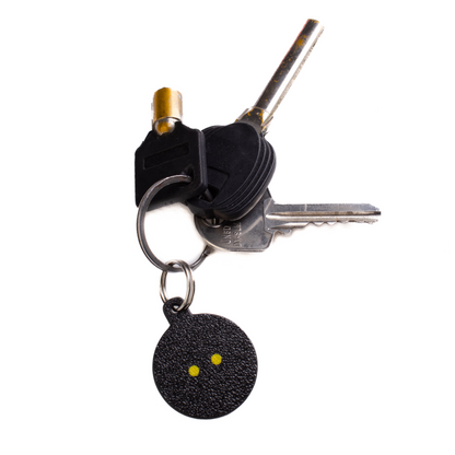 Squash Ball Keychain | Mini Squash Ball Pendant | Sports Keyring Gift for Players | Squash Accessory